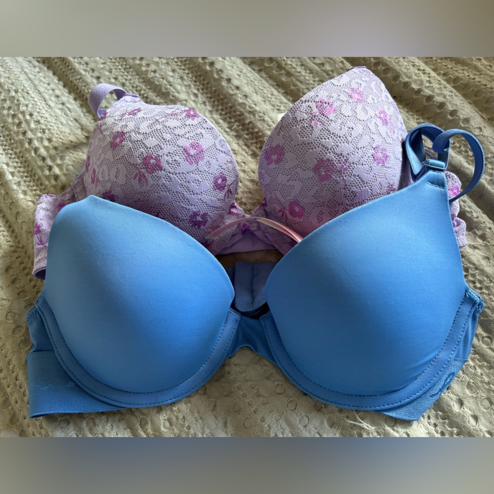 Two new with tags 32A Pink underwire bras